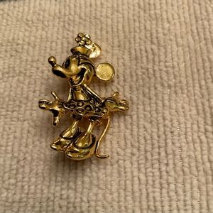 Disney Minnie Mouse - Napier Gold Brooch